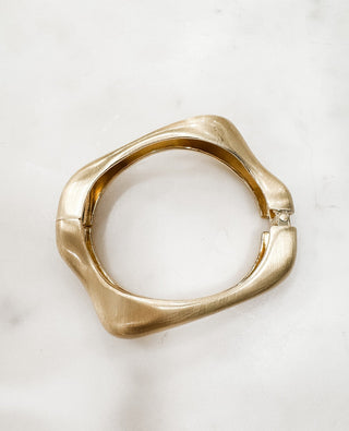 Ride The Wave Hinged Cuff Bangle - Bray and Em Boutique