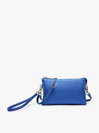 Riley Monogrammable 3 Compartment Crossbody/Wristlet | M013: Black - Bray and Em Boutique