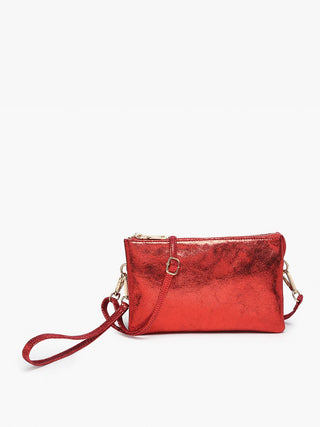 Riley Monogrammable 3 Compartment Crossbody/Wristlet | M013: Black - Bray and Em Boutique
