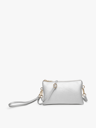 Riley Monogrammable 3 Compartment Crossbody/Wristlet | M013: Blush - Bray and Em Boutique