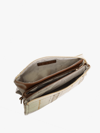 Riley Monogrammable 3 Compartment Crossbody/Wristlet | M013: Camel - Bray and Em Boutique