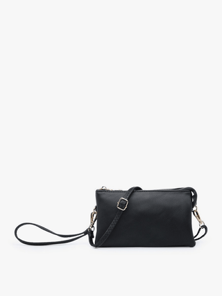 Riley Monogrammable 3 Compartment Crossbody/Wristlet | M013: Camel - Bray and Em Boutique