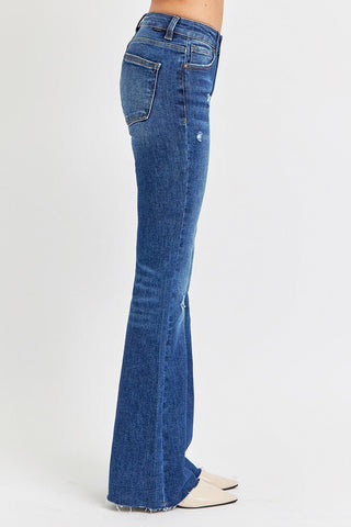 Risen Above and Beyond MR Flare Jeans - Bray and Em Boutique