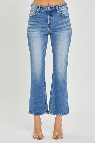 RISEN Fun Side MR Cropped Flare Jeans - Bray and Em Boutique