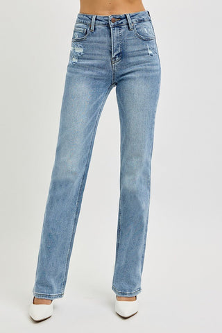 RISEN HR Tummy Control Straight Jean - Bray and Em Boutique