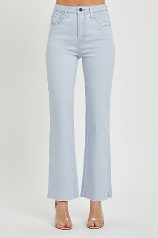 Risen HR Tummy Ctrl Side Slit Straight - Bray and Em Boutique