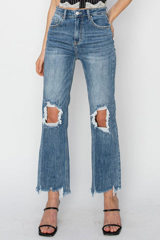 Risen HR Upgraded Denim Crop Jeans - Bray and Em Boutique
