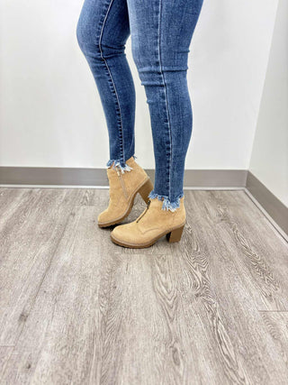 Graham Cracker Faux Suede Boots