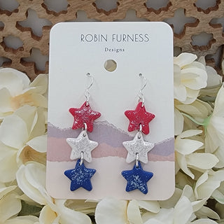Robin Furness: Patriotic Celebration Earrings - Bray and Em Boutique