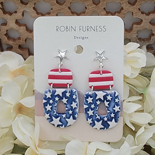Robin Furness: Patriotic Celebration Earrings - Bray and Em Boutique