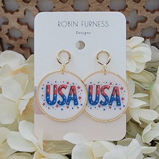 Robin Furness: Patriotic Celebration Earrings - Bray and Em Boutique