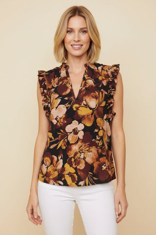 Rosie Ruffle Blouse - Bray and Em Boutique