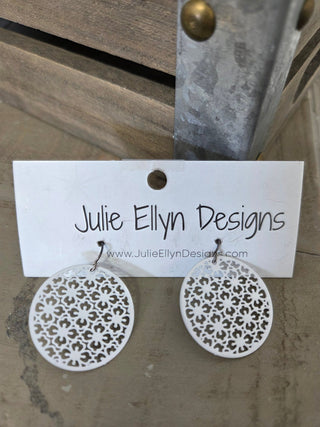 Round Lattice Earrings - Bray and Em Boutique