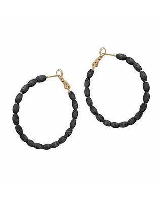 Round Shape Wood Beads Earring - Bray and Em Boutique