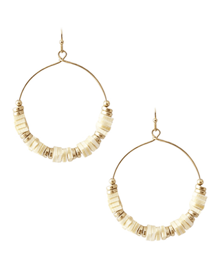 Round With Square Beads Earrings - Bray and Em Boutique
