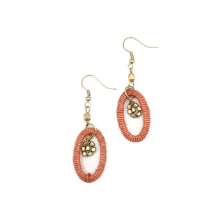 Sachi Terracotta Oval Earrings - Bray and Em Boutique