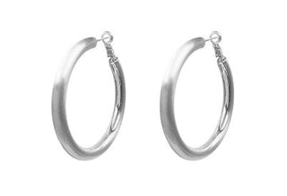 Satin 2" Hoop Earring - Bray and Em Boutique