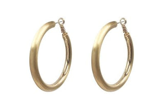 Satin 2" Hoop Earring - Bray and Em Boutique
