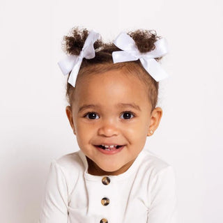 Satin Bow Clip - Bray and Em Boutique