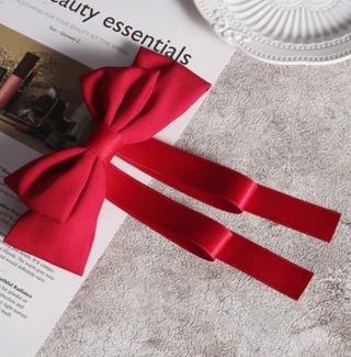 Satin Hair Bow Clip - Bray and Em Boutique