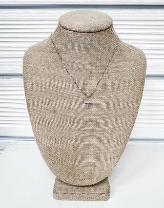 Say Grace Rhinestone Cross Necklace - Bray and Em Boutique