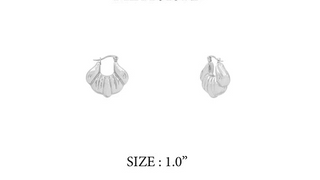Scallop Mini Hoop Earrings - Bray and Em Boutique