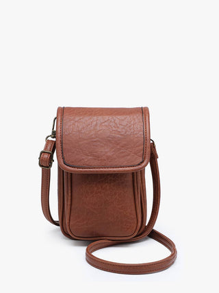 Scottie Distressed Small Crossbody w/ Front Pocket | M2857 : Black - Bray and Em Boutique