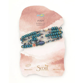 Scout Curated Wears Ceramic Bead Wrap Bracelet/Necklace - Bray and Em Boutique