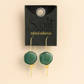 Scout Refined Glass Threader Earring - Bray and Em Boutique