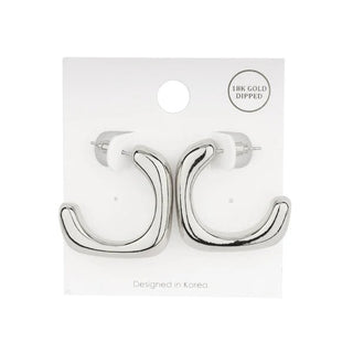 Sculpted Curve Stud Earrings - Bray and Em Boutique