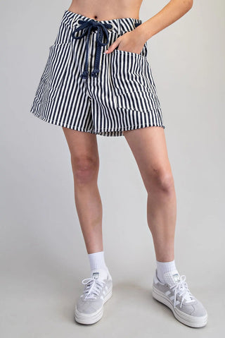 Sea & Saltwater Stripe Shorts - Bray and Em Boutique