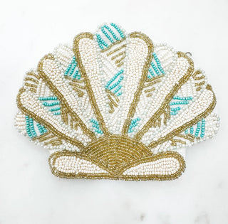 Seaside Style Shell Beaded Coin Purse - Bray and Em Boutique