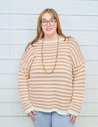 Second Chance Stripe Sweater - Bray and Em Boutique