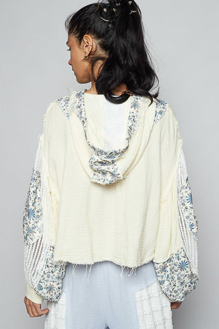 Secret Vista Floral Hooded Top - Bray and Em Boutique