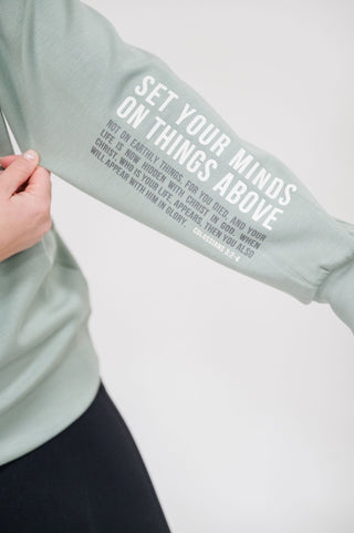 Set Your Minds Ultra Comfy Graphic Sweatshirt - Bray and Em Boutique
