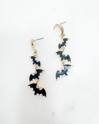 Shadow Flights Bat Trio Earring - Bray and Em Boutique