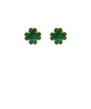 Shamrock Glitter Studs - Bray and Em Boutique
