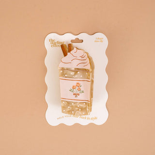 Shape Up Claw Clip-Coffee Run - Bray and Em Boutique