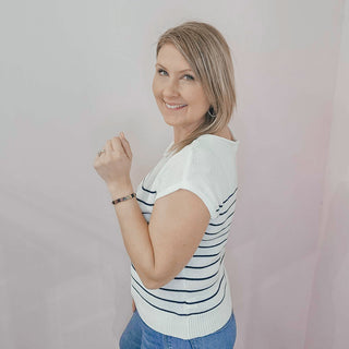 Shrug Off Winter Stripe Sweater - Bray and Em Boutique