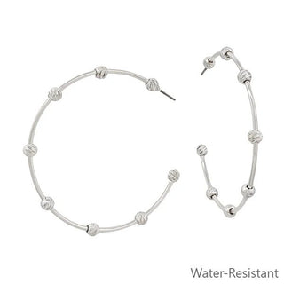 Silver Knot Hoop Earrings - Bray and Em Boutique