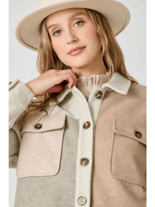 Simple Divide Shacket - Bray and Em Boutique