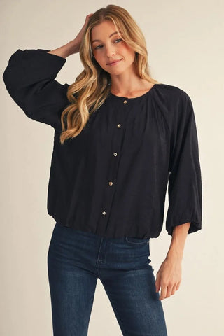 Simply Crinkled Button-Up - Bray and Em Boutique