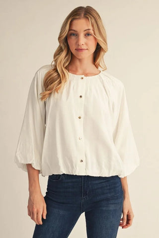 Simply Crinkled Button-Up - Bray and Em Boutique