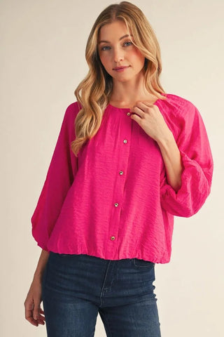 Simply Crinkled Button-Up - Bray and Em Boutique