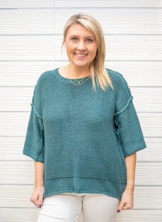 Simply Overjoyed Knit Top - Bray and Em Boutique