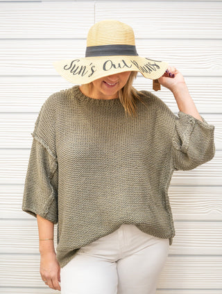 Simply Overjoyed Knit Top - Bray and Em Boutique