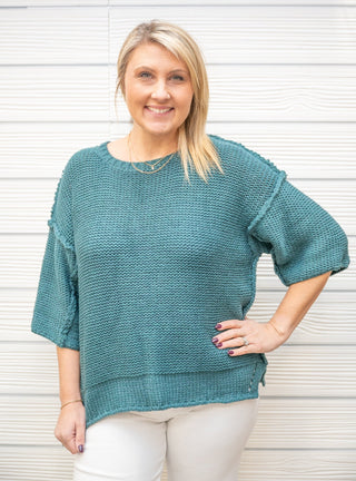 Simply Overjoyed Knit Top - Bray and Em Boutique