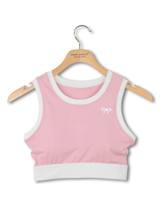 Simply Southern Blush Bow Sports Bra - Bray and Em Boutique