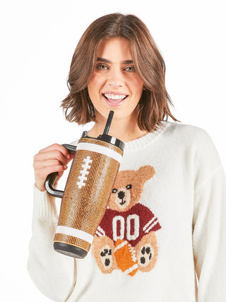 Simply Southern Dazzling Football Tumbler - Bray and Em Boutique