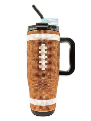 Simply Southern Dazzling Football Tumbler - Bray and Em Boutique